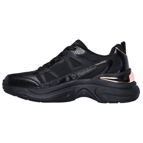 Skechers Snake Trimmed Perforated Durleather Lace Up Fashion Sneaker Skechers Snake Trimmed Perforated Durleather Lace Up Fashion Sneaker